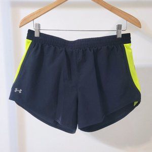 Under Armour Women's Speed Stride Shorts Black/Yellow M